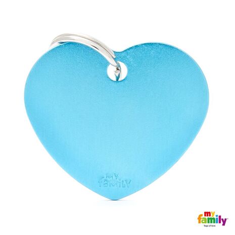My Family Ταυτότητα Γαλάζια Μεγάλη σε Σχήμα Καρδιάς