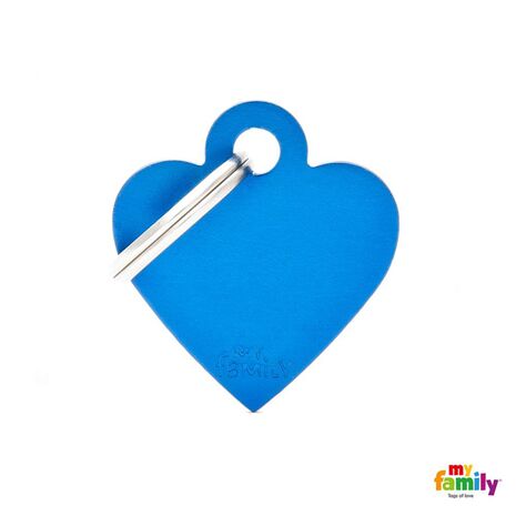 My Family Ταυτότητα Μπλε Μικρή σε Σχήμα Καρδιάς