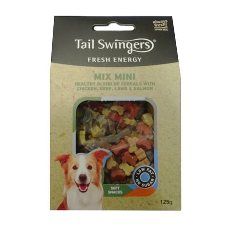 Pet-Interest Tail Swingers Mini Mix | Κοτόπουλο Βοδινό Αρνί Σολομό 125gr